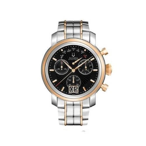 Bulova Accutron Chrono 2-Tone SS Men's Watch 65C110