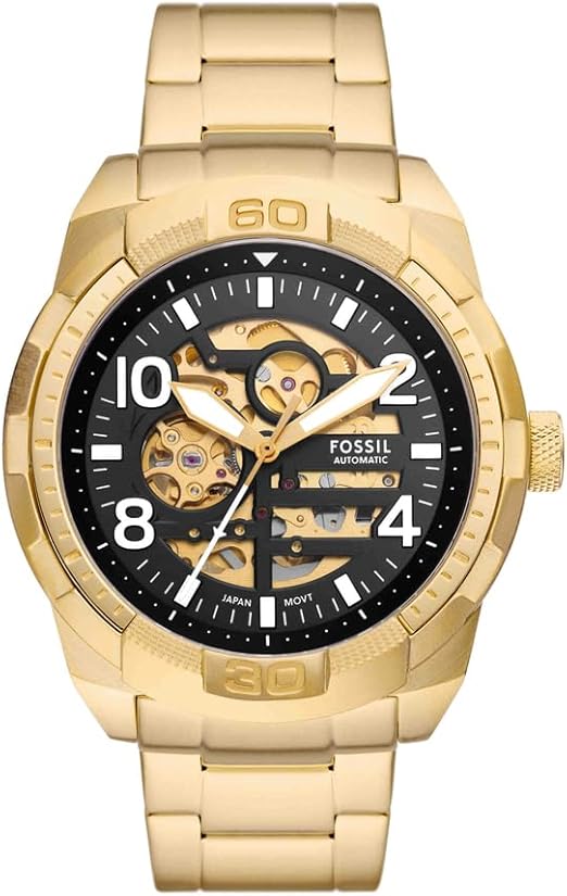 Fossil Bronson Gold Analog Automatic Watch ME3257