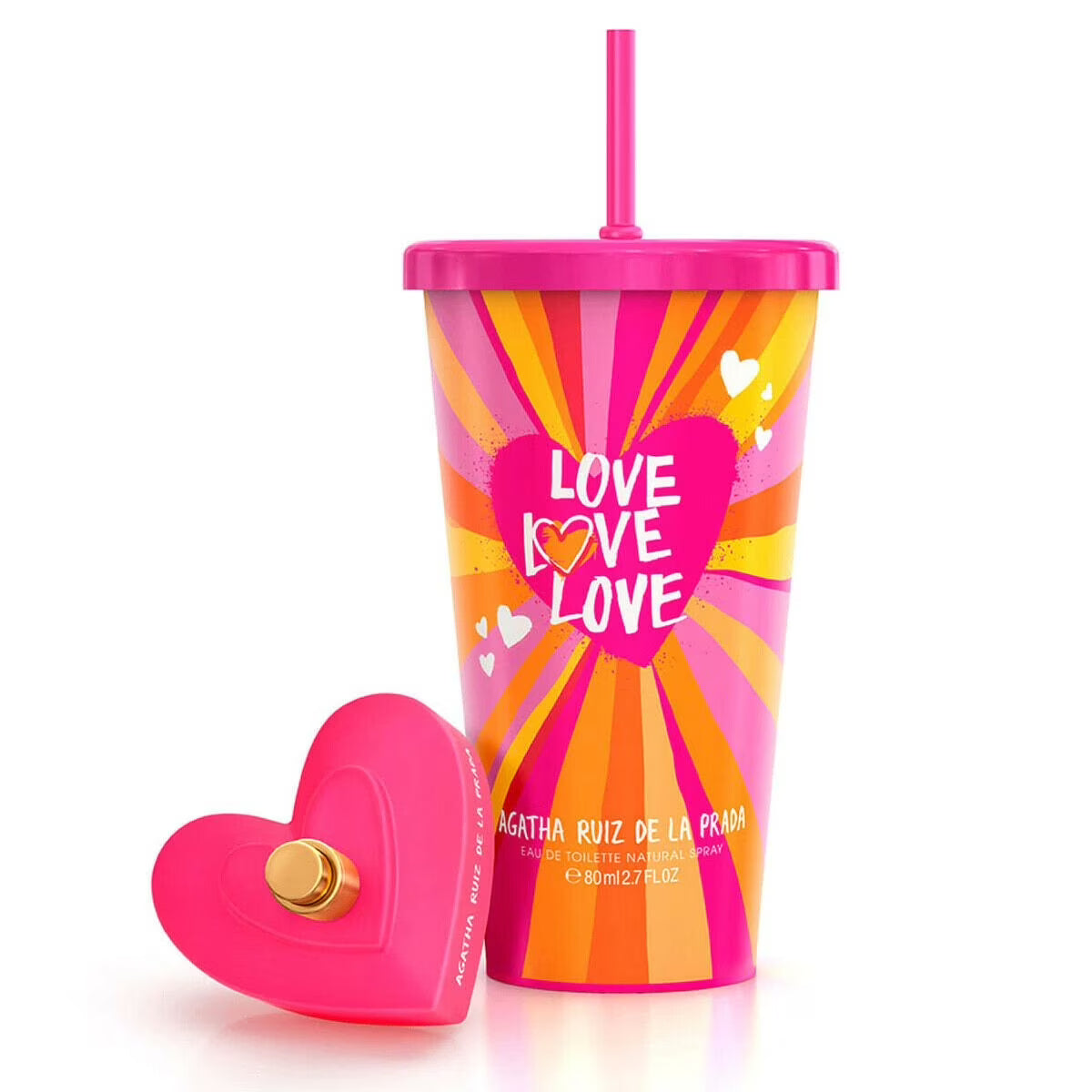 Agatha Ruiz De La Prada Love Love Love (L) 2.7 oz edt spray (Smoothie Cup)