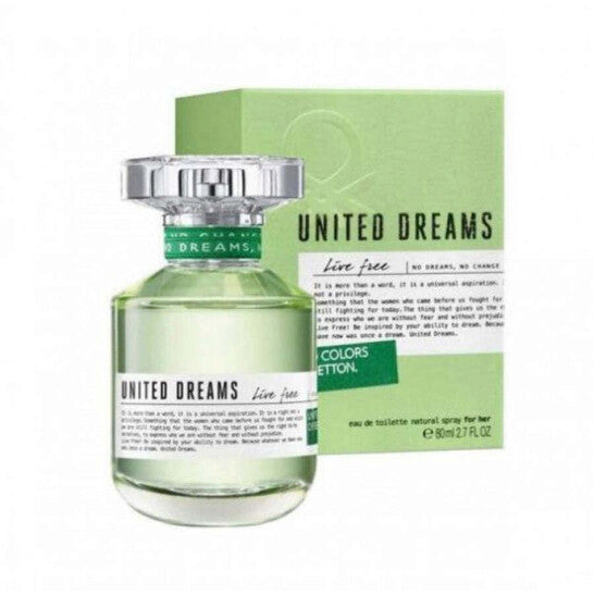Benetton United Dreams Live Free (L) 2.7 oz oz edt spray