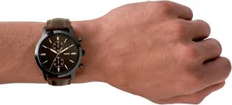 Fossil Townsman Chronograph Brown Satin Dial Men's Watch FS5437