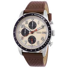 Fossil Sport Tourer Chronograph Quartz White Dial Men's Watch FS6042