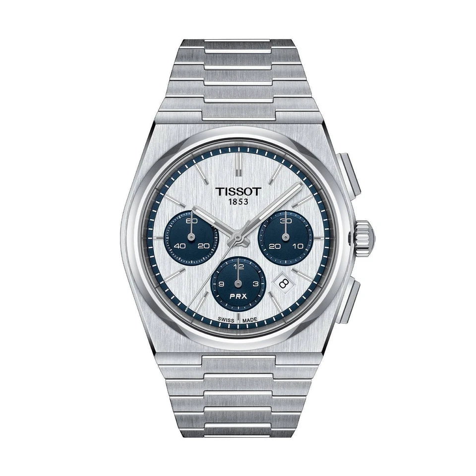 Tissot PRX Chronograph Automatic White Dial Men's Watch T1374271101101