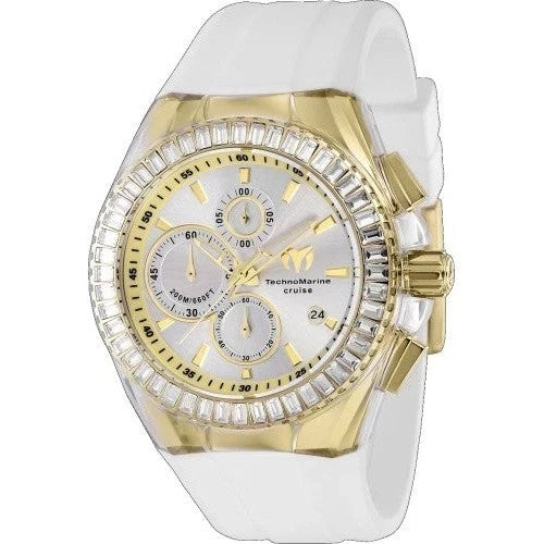 Technomarine Men's TM-121154 Cruise Quartz Chronograph Silver Dial Watch